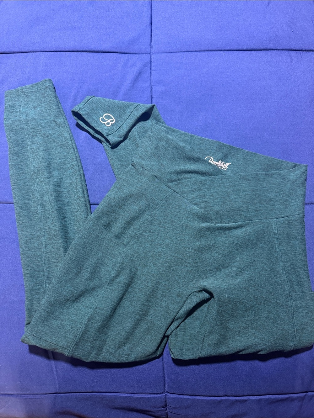 Bombshell sportswear heathered green Leggings